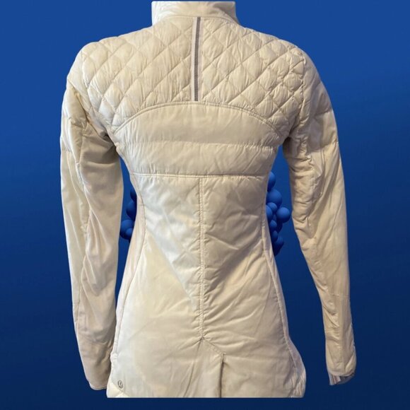 Lululemon What the Fluff Pullover Jacket Windbreaker Women's 6 Cream Beige Run - Picture 4 of 8
